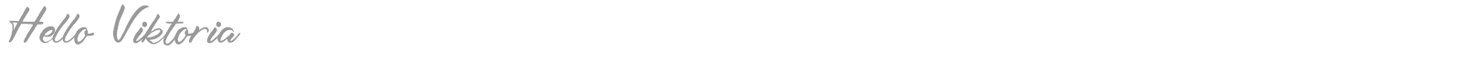Hello Viktoria font preview